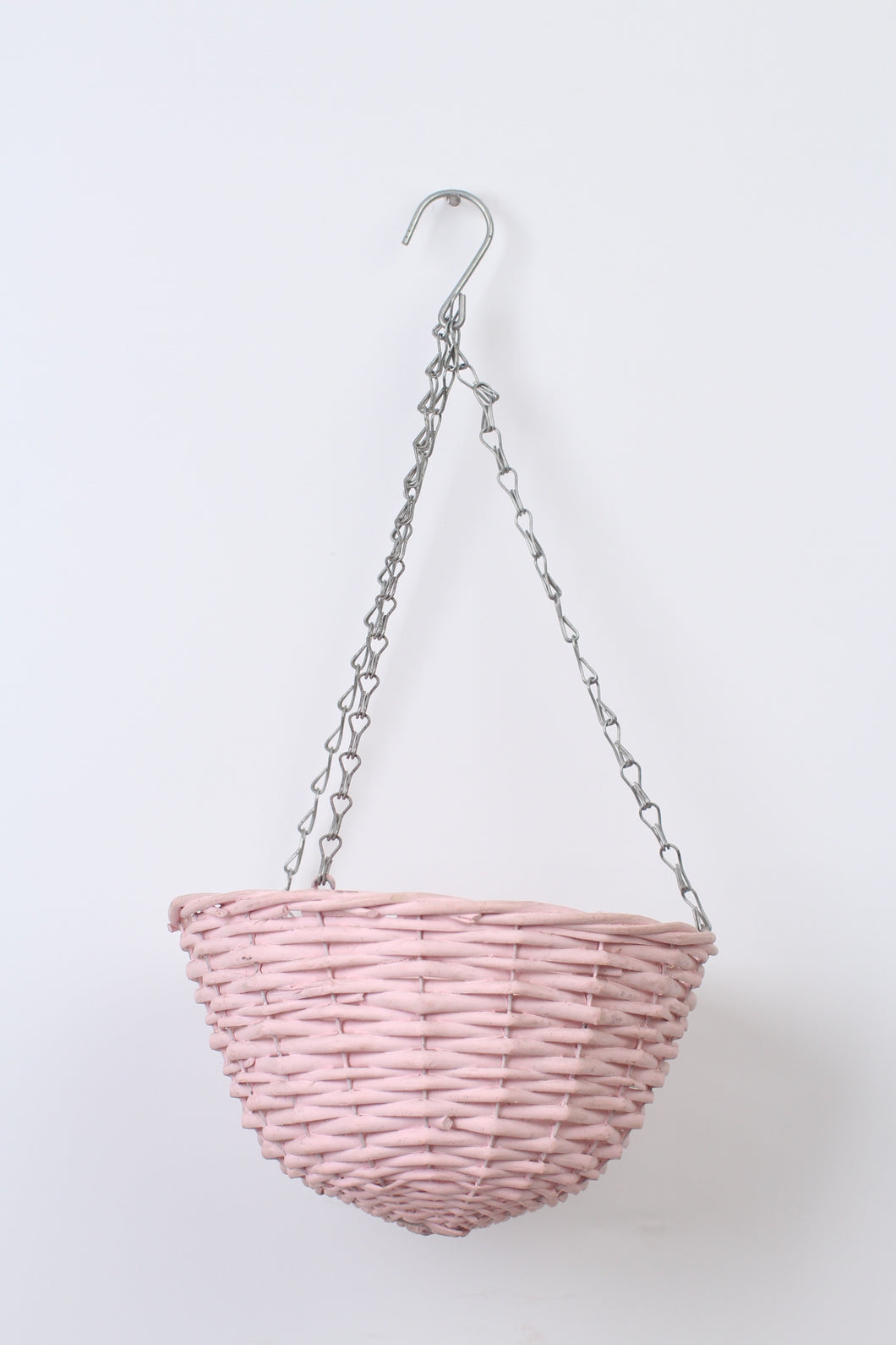 Pink Cane Hanging Basket 10