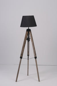 Black & Brown  tripod contemporary Lamp 2'.2" x 5'ft - GS Productions