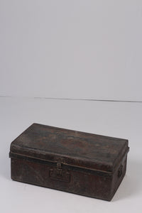 Black & brown real antique Trunk 2.5' x 1'ft - GS Productions