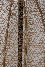 Load image into Gallery viewer, Beige &amp; Black Swing Seat with Stand in Cane Rattan 3&#39; x 7&#39;ft - GS Productions
