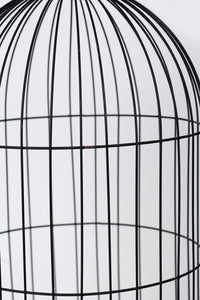 Black Hanging Cage Planter in Metal 18" x 32" - GS Productions
