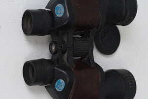 Black & Brown Binoculars with Leather Detail 11" x 16" - GS Productions