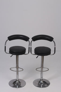 Set of 2 Black high stools 1' x 3.5'ft - GS Productions