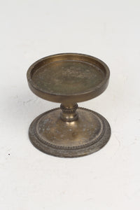 Antique Gold Metal Candle Stand 7" x 10" - GS Productions