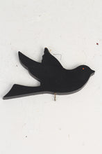 Load image into Gallery viewer, Black Wooden Bird Wall Hanging 8&quot; x 14&quot; - GS Productions
