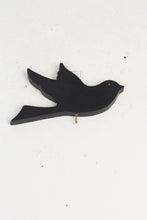 Load image into Gallery viewer, Black Wooden Bird Wall Hanging 8&quot; x 14&quot; - GS Productions
