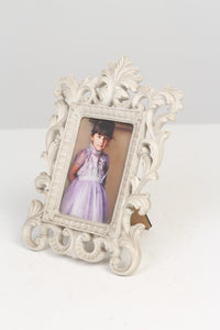 White Artisan Crafted Raw Wooden Photo Frame 8" x 11" - GS Productions