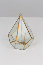 Load image into Gallery viewer, Golden Brass and Glass Hanging Lantern 10&quot; x 15&quot; - GS Productions
