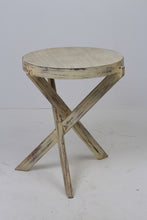 Load image into Gallery viewer, Textured Off-White Cross Legs Round Table 2&#39; x 2.5&#39; - GS Productions
