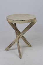 Load image into Gallery viewer, Textured Off-White Cross Legs Round Table 2&#39; x 2.5&#39; - GS Productions
