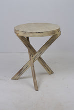 Load image into Gallery viewer, Textured Off-White Cross Legs Round Table 2&#39; x 2.5&#39; - GS Productions
