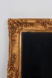 Antique Golden Carved Baroque Mirror 2.5' x 5.5'ft - GS Productions