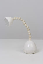 Load image into Gallery viewer, White Table/Desk Lamp with Pearl Shaped Moveable Arm 6&quot; x 12&quot; - GS Productions
