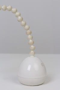 White Table/Desk Lamp with Pearl Shaped Moveable Arm 6" x 12" - GS Productions
