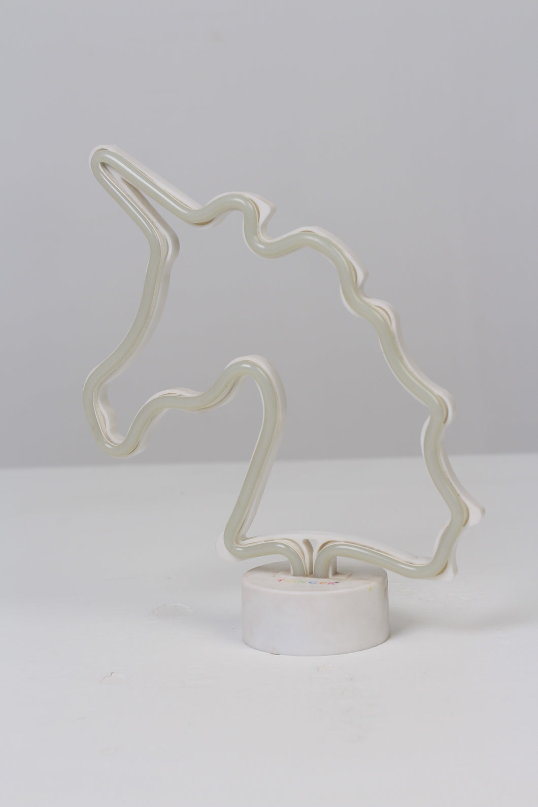White Unicorn Decoration Piece with Tube Led Light 9