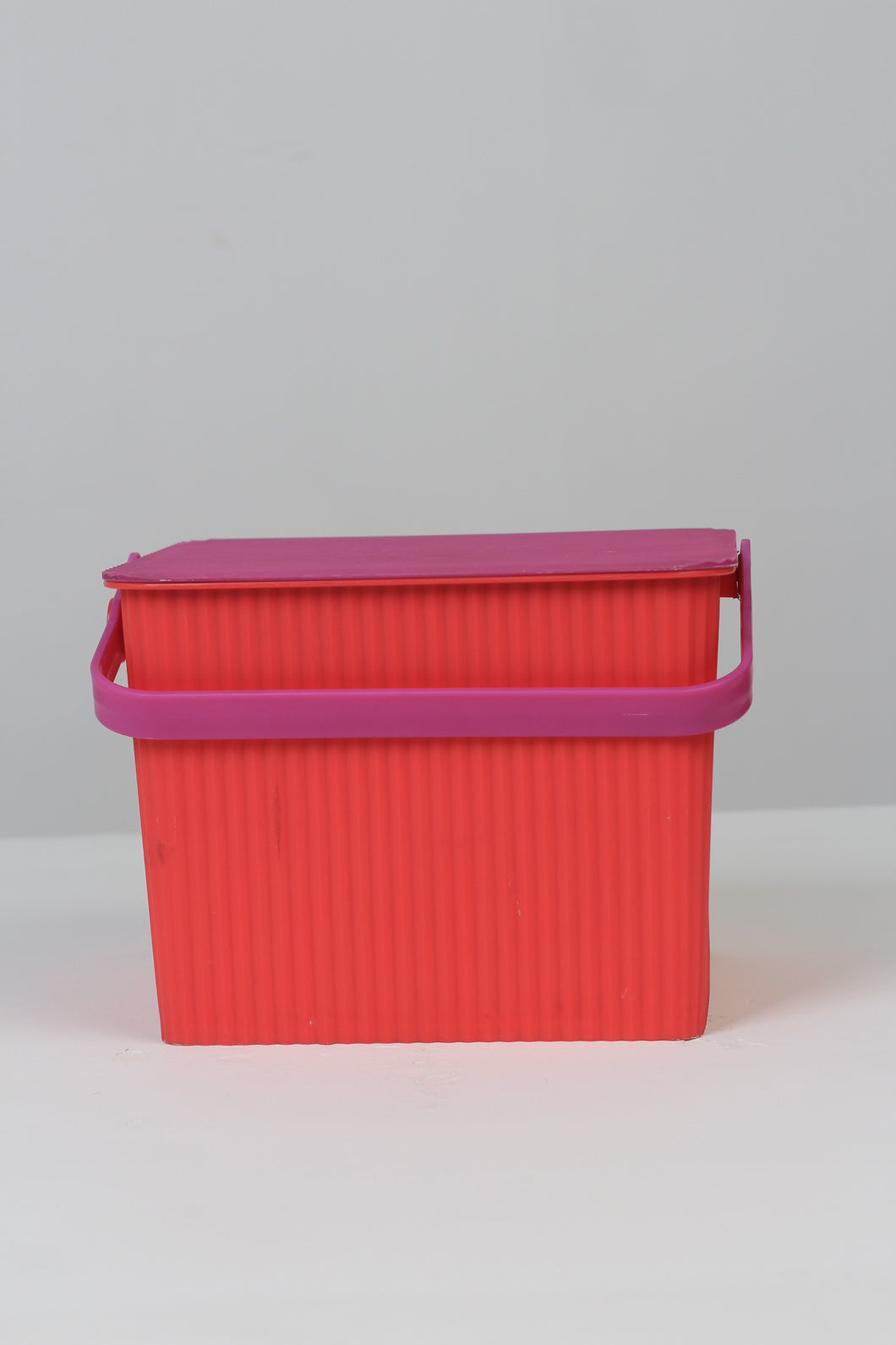 Neon,Red & Pink Plastic Bucket with Lid & Handle 9