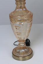 Load image into Gallery viewer, Set of 2 Beige &amp; Champaign Glass Table Lamps  6&quot; x 24&quot; - GS Productions
