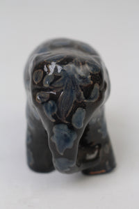 Grey & Blue Ceramic Decorative Elephant - GS Productions