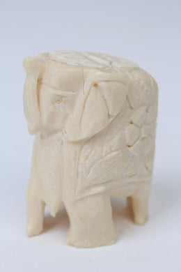 Off-White Hand Crafted Decorative Elephant in Ivory - GS Productions