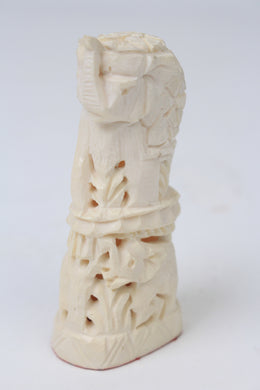Off-White Hand Crafted Decorative Elephant in Ivory - GS Productions