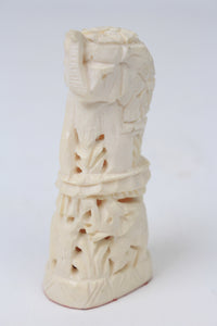 Off-White Hand Crafted Decorative Elephant in Ivory - GS Productions