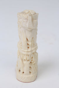 Off-White Hand Crafted Decorative Elephant in Ivory - GS Productions