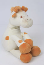 Load image into Gallery viewer, Off-White &amp; Yellow Giraffe Stuffed Toy for Kids - GS Productions
