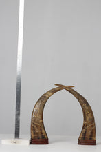 Load image into Gallery viewer, Set of 2 Brown Decoration Pieces 14&quot; - GS Productions
