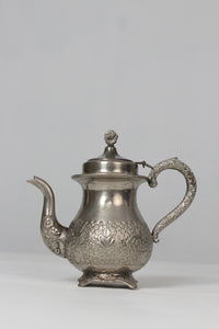 Antique silver traditional metal tea pot/kettle 09" Tea Bowl - GS Productions