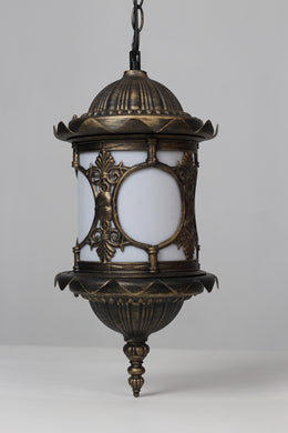 Black n gold antique moroccan hanging light  14