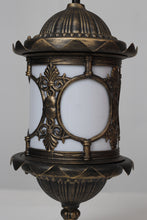 Load image into Gallery viewer, Black n gold antique moroccan hanging light  14&quot; - GS Productions
