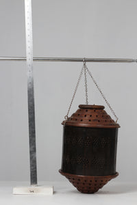 Brown & Black moroccan hanging lamp 18" - GS Productions