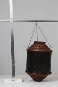 Brown & Black moroccan hanging lamp 18" - GS Productions