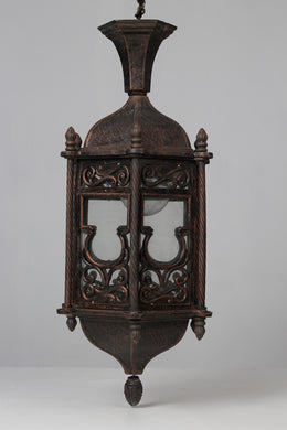 Black n gold antique moroccan hanging light  28
