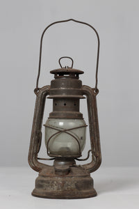 Brown rusted antique lantern  10" - GS Productions