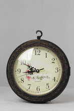 Load image into Gallery viewer, Black &amp; off-white hanging clock  10&quot; x 10&quot; - GS Productions
