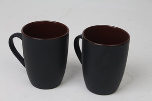 Set of 2 Black Tea Mugs - GS Productions