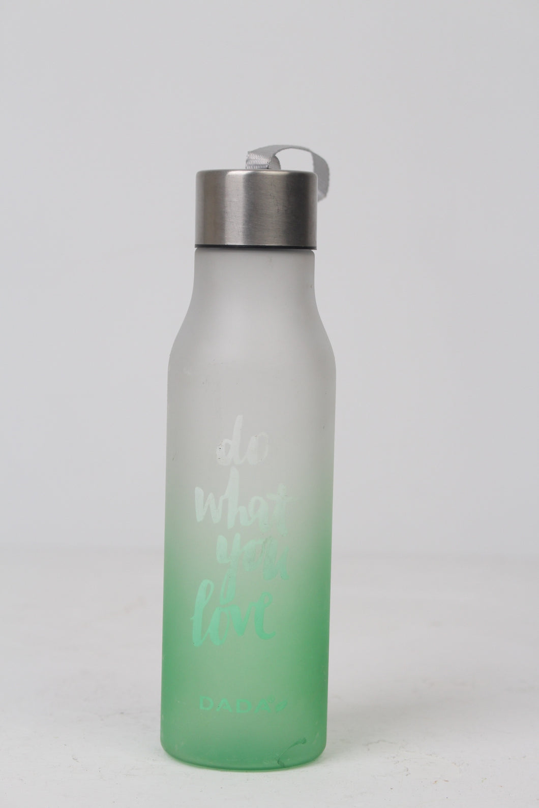 Green & White Water Bottle with Chrome Cap - GS Productions