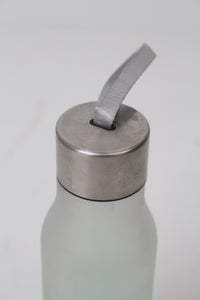 Green & White Water Bottle with Chrome Cap - GS Productions