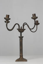 Load image into Gallery viewer, Brown antique wrought iron candle stand - GS Productions

