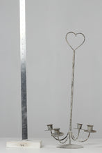 Load image into Gallery viewer, White metal candle stand - GS Productions

