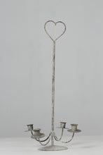 Load image into Gallery viewer, White metal candle stand - GS Productions
