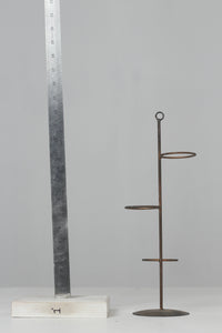 Black metal candle cup stand - GS Productions