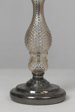 Load image into Gallery viewer, Dull gold n champagne metal n glass traditional candle stand - GS Productions
