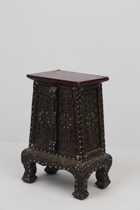 Brown & Gold Hand Carved Thai Cabinet - GS Productions