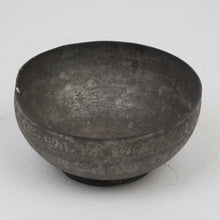 Load image into Gallery viewer, Grey &amp; Dull Silver Real Antique Carved Bowl in Metal - GS Productions
