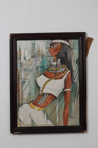 Abstract Egyptian Figure Painting 2' x 2.5'ft - GS Productions