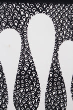 Load image into Gallery viewer, Black &amp; White Abstract Drawing in Pen &amp; Ink with Black Wooden Frame - GS Productions
