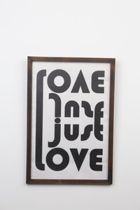 White & Black Quote/Typography Design with Black Wooden Frame - GS Productions