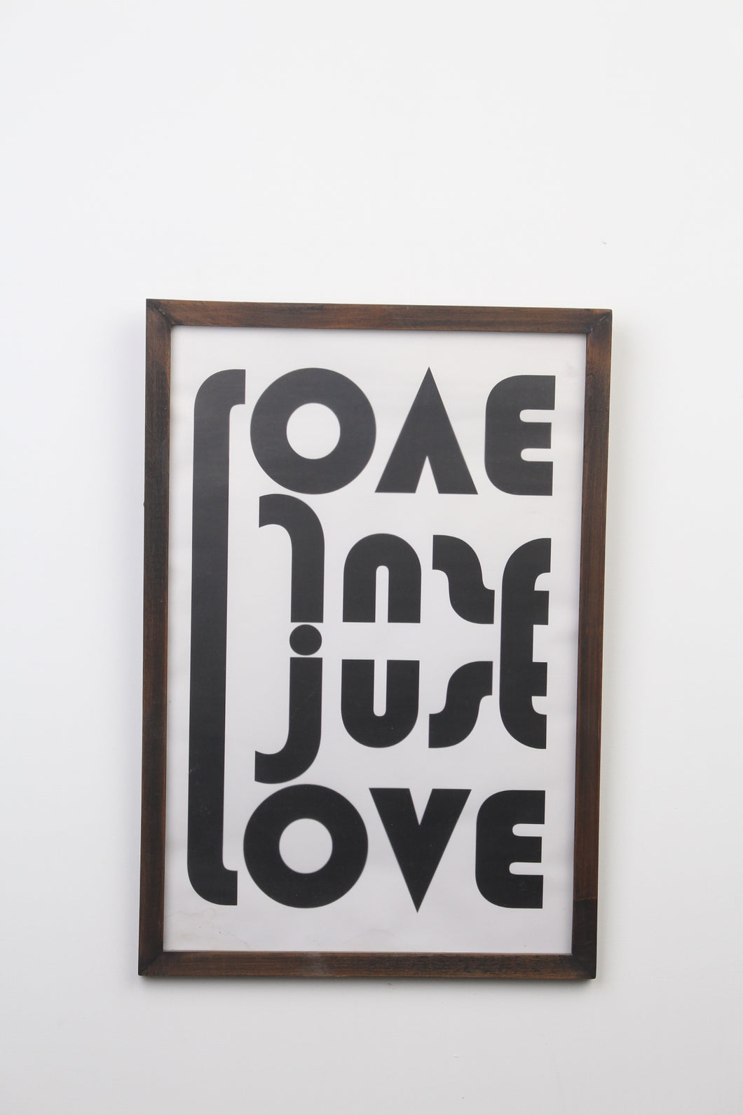 White & Black Quote/Typography Design with Black Wooden Frame - GS Productions